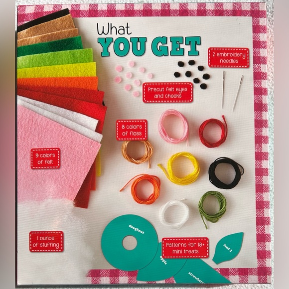 Sew Mini Treats / Felt Food Craft Kit by Klutz & Gorgeously Gruesome Zombies Kit - Picture 7 of 10